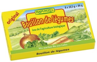 BULION - KOSTKI WARZYWNE BEZ DODATKU CUKRÓW BIO (8 x 10,5 g) 84 g - RAPUNZEL