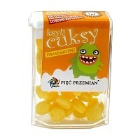 Cuksy POMARAŃCZOWE, drażetki ksylitolowe 13g Cuksy POMARAŃCZOWE, drażetki ksylitolowe 13g