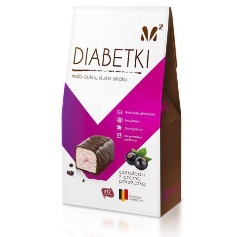 Czekoladki Diabetki czarna porzeczka, 100g Czekoladki Diabetki czarna porzeczka, 100g