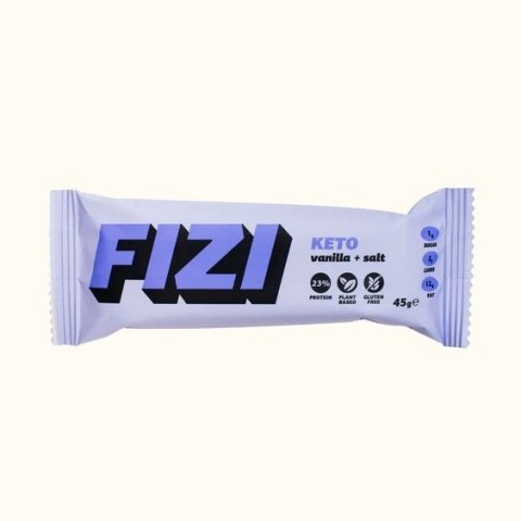 FIZI baton KETO Wanilia + Sól, 45 g FIZI baton KETO Wanilia + Sól, 45 g