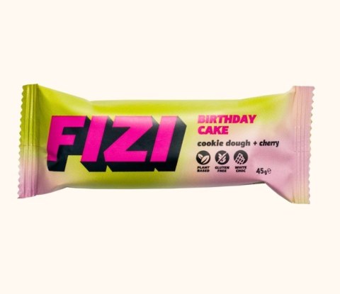 FIZI baton w polewie Brithday Cake + Cherry 45g FIZI baton w polewie Brithday Cake + Cherry 45g