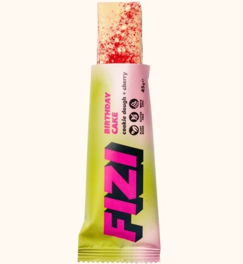 FIZI baton w polewie Brithday Cake + Cherry 45g FIZI baton w polewie Brithday Cake + Cherry 45g