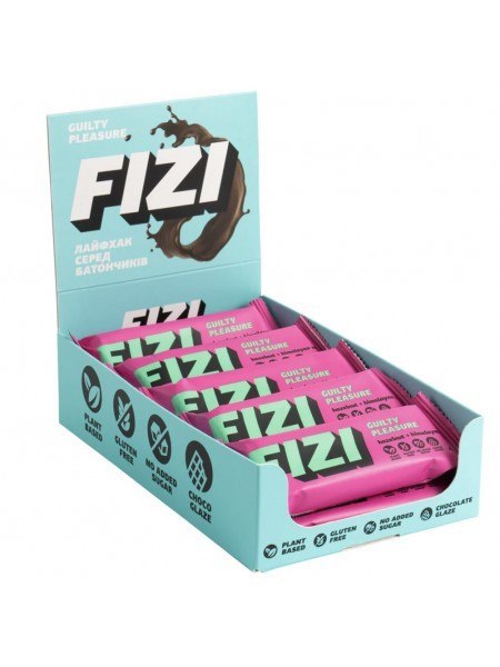 FIZI baton w polewie Hazelnut+ Himalay,45g FIZI baton w polewie Hazelnut+ Himalay,45g