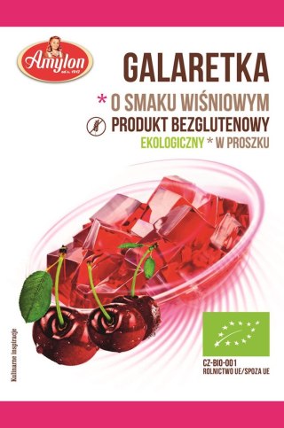 Galaretka o smaku wiśniowym, BIO 40g Amylon