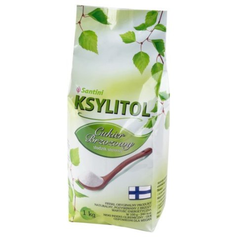 Ksylitol krystaliczny torebka 1 kg, Santini Ksylitol krystaliczny torebka 1 kg, Santini
