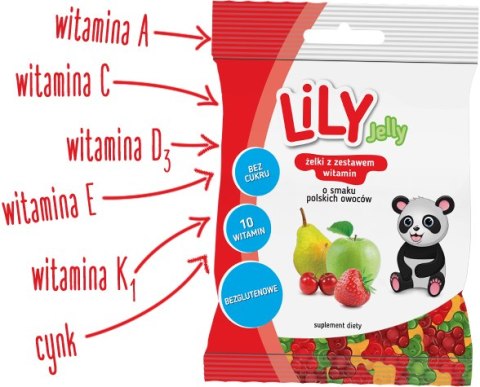 Lily Jelly żelki polskie owoce 80g Lily Jelly żelki polskie owoce 80g
