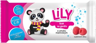 Lily lizak o smaku Malinowym na Gardło 8g