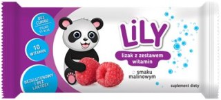 Lily lizak o smaku Malinowym z witaminami 8g