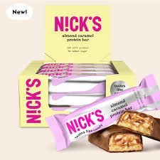 N!CK'S Nicks almond caramel protein bar, 50g