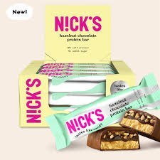 N!CK'S Nicks hazelnut chocolate protein bar, 50g N!CK'S Nicks hazelnut chocolate protein bar, 50g