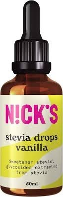 N!CK'S Nicks stevia drops vanilla, 50 ml N!CK'S Nicks stevia drops vanilla, 50 ml