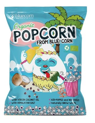 Popcorn z niebieskiej kukurydzy z olejem kok. 20g