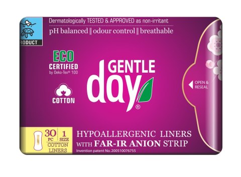 WKŁADKI HIGIENICZNE Z PASKIEM ANIONOWYM 30 szt. - GENTLE DAY WKŁADKI HIGIENICZNE Z PASKIEM ANIONOWYM 30 szt. - GENTLE DAY
