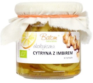 CYTRYNA Z IMBIREM W SYROPIE BIO 220 g (90 g) - BATOM