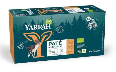 (DLA PSA) MULTIPACK PASZTET BIO (6 x 150 g) 900 g - YARRAH (DLA PSA) MULTIPACK PASZTET BIO (6 x 150 g) 900 g - YARRAH