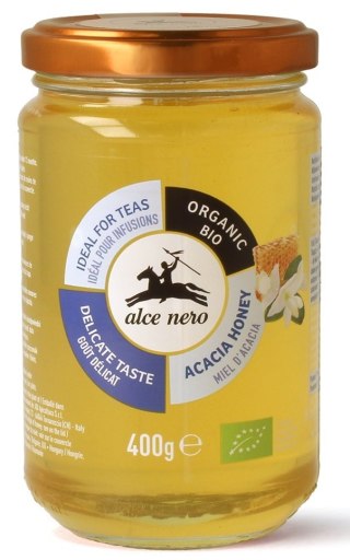 MIÓD AKACJOWY BIO 400 g - ALCE NERO