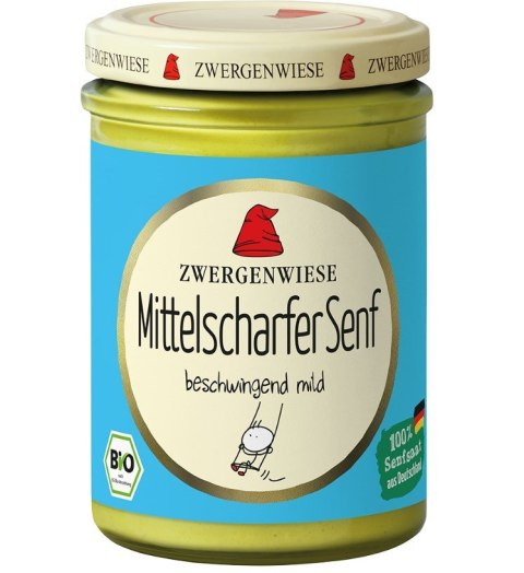 MUSZTARDA ŚREDNIO OSTRA BEZGLUTENOWA BIO 160 ml - ZWERGENWIESE MUSZTARDA ŚREDNIO OSTRA BEZGLUTENOWA BIO 160 ml - ZWERGENWIESE