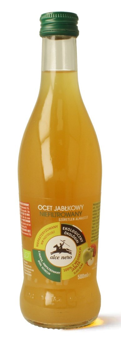OCET JABŁKOWY 5 % NIEFILTROWANY BIO 500 ml - ALCE NERO OCET JABŁKOWY 5 % NIEFILTROWANY BIO 500 ml - ALCE NERO