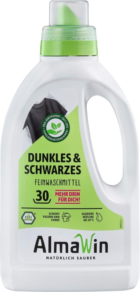 PŁYN DO PRANIA CIEMNYCH UBRAŃ (KONCENTRAT) ECO 750 ml (25 PRAŃ) - ALMAWIN PŁYN DO PRANIA CIEMNYCH UBRAŃ (KONCENTRAT) ECO 750 ml (25 PRAŃ) - ALMAWIN