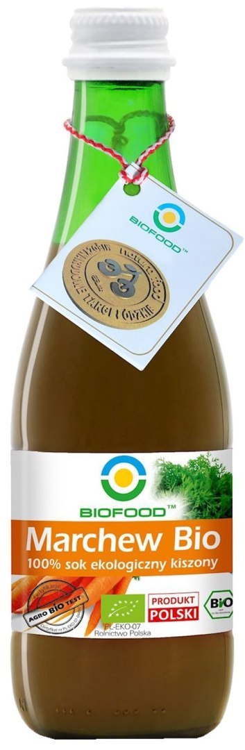 SOK Z MARCHWI KISZONEJ NFC BEZGLUTENOWY BIO 300 ml - BIOFOOD SOK Z MARCHWI KISZONEJ NFC BEZGLUTENOWY BIO 300 ml - BIOFOOD