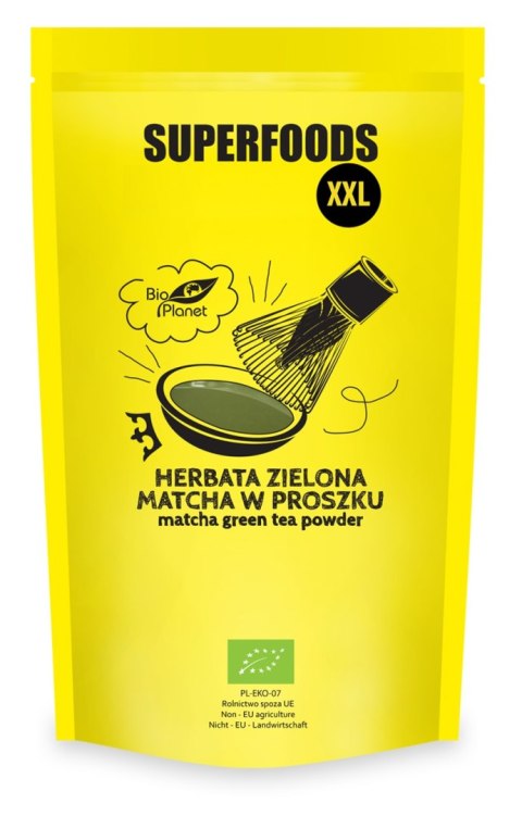 HERBATA ZIELONA MATCHA BIO 500 g - BIO PLANET SUPERFOODS