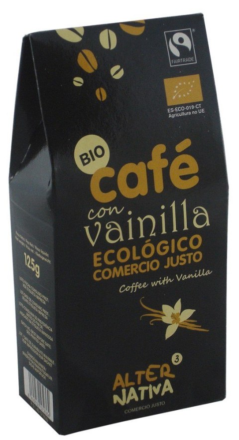 KAWA MIELONA ARABICA/ROBUSTA Z WANILIĄ FAIR TRADE BIO 125 g - ALTERNATIVA3 KAWA MIELONA ARABICA/ROBUSTA Z WANILIĄ FAIR TRADE BIO 125 g - ALTERNATIVA3