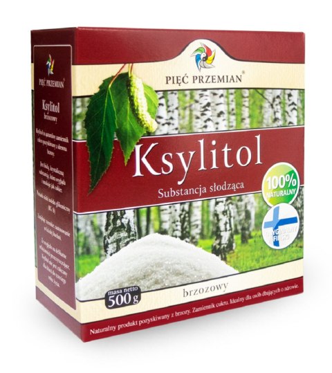 KSYLITOL 500 g (PUDEŁKO PAPIEROWE) - PIĘĆ PRZEMIAN (FINLANDIA) KSYLITOL 500 g (PUDEŁKO PAPIEROWE) - PIĘĆ PRZEMIAN (FINLANDIA)