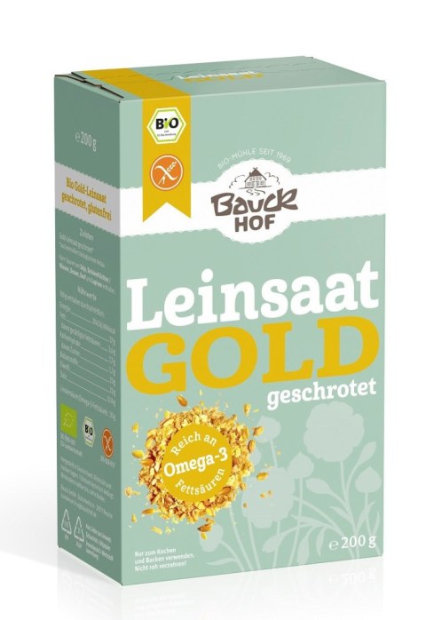 LEN ZŁOTY MIELONY BEZGLUTENOWY BIO 200 g - BAUCK HOF LEN ZŁOTY MIELONY BEZGLUTENOWY BIO 200 g - BAUCK HOF