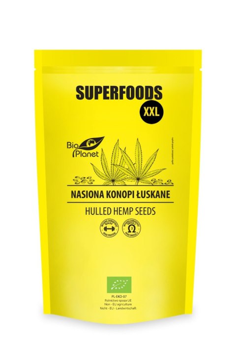 NASIONA KONOPI ŁUSKANE BIO 600 g - BIO PLANET NASIONA KONOPI ŁUSKANE BIO 600 g - BIO PLANET