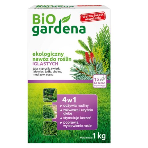 NAWÓZ DO ROŚLIN IGLASTYCH ECO 1 kg - BIOGARDENA NAWÓZ DO ROŚLIN IGLASTYCH ECO 1 kg - BIOGARDENA