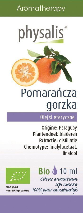 OLEJEK ETERYCZNY POMARAŃCZA GORZKA BIO 10 ml - PHYSALIS OLEJEK ETERYCZNY POMARAŃCZA GORZKA BIO 10 ml - PHYSALIS