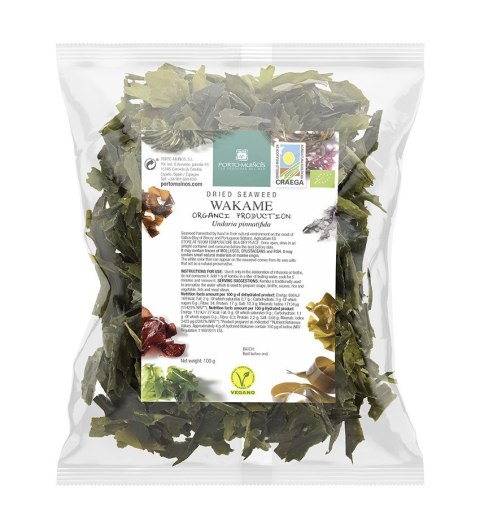 ALGI MORSKIE SUSZONE - WAKAME BIO 100 g - PORTO MUINOS ALGI MORSKIE SUSZONE - WAKAME BIO 100 g - PORTO MUINOS