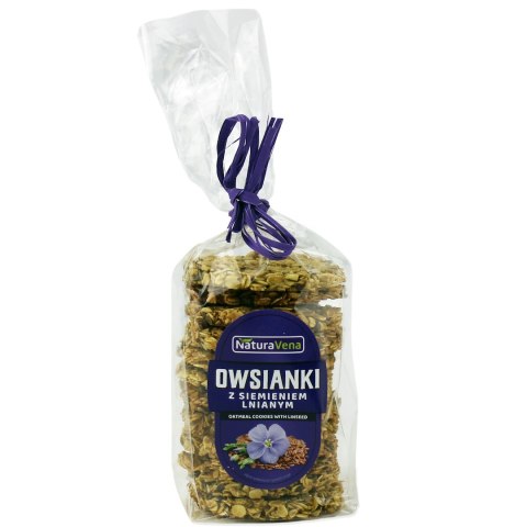 CIASTKA OWSIANKI Z SIEMIENIEM LNIANYM 175 g - NATURAVENA CIASTKA OWSIANKI Z SIEMIENIEM LNIANYM 175 g - NATURAVENA