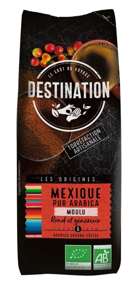 KAWA MIELONA ARABICA 100 % MEKSYK FAIR FOR LIFE BIO 250 g - DESTINATION KAWA MIELONA ARABICA 100 % MEKSYK FAIR FOR LIFE BIO 250 g - DESTINATION