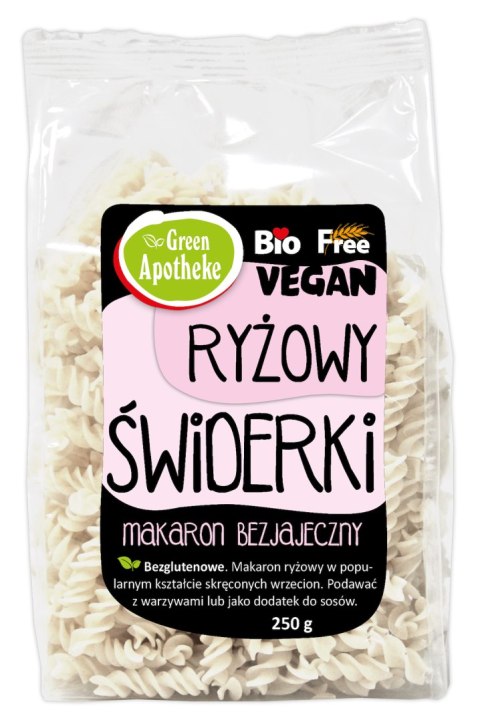 MAKARON (RYŻOWY) ŚWIDERKI BEZGLUTENOWY BIO 250 g - APOTHEKE MAKARON (RYŻOWY) ŚWIDERKI BEZGLUTENOWY BIO 250 g - APOTHEKE