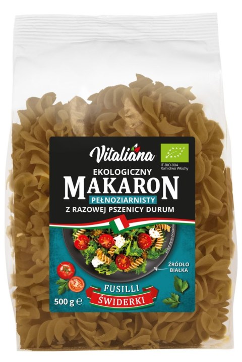 MAKARON (SEMOLINOWY RAZOWY) ŚWIDERKI BIO 500 g - VITALIANA MAKARON (SEMOLINOWY RAZOWY) ŚWIDERKI BIO 500 g - VITALIANA