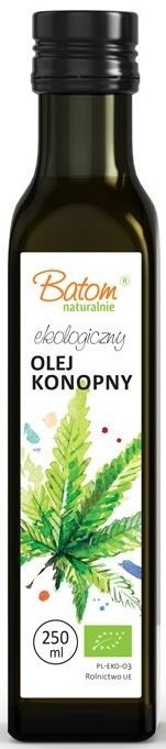 OLEJ KONOPNY TŁOCZONY NA ZIMNO BIO 250 ml - BATOM OLEJ KONOPNY TŁOCZONY NA ZIMNO BIO 250 ml - BATOM