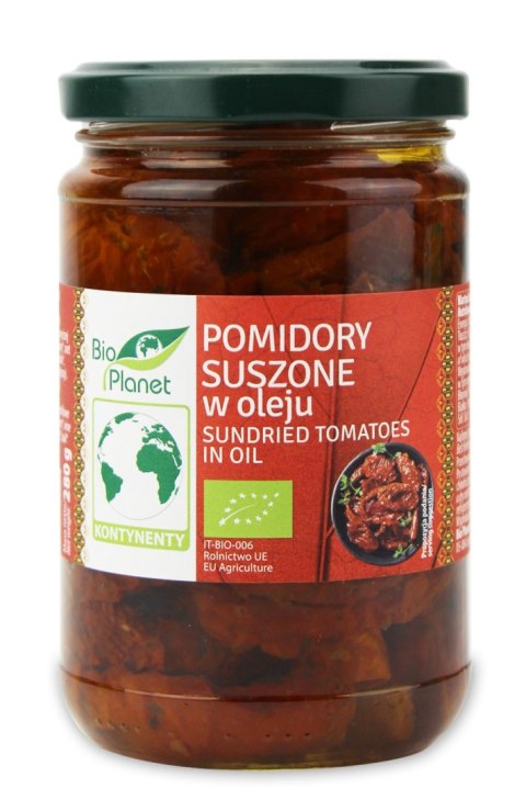 POMIDORY SUSZONE W OLEJU BIO 280 g (130 g) - BIO PLANET POMIDORY SUSZONE W OLEJU BIO 280 g (130 g) - BIO PLANET