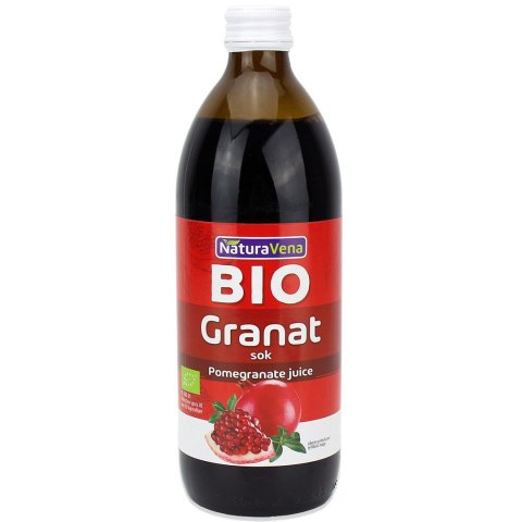 SOK Z GRANATU 100 % BIO 500 ml - NATURAVENA SOK Z GRANATU 100 % BIO 500 ml - NATURAVENA