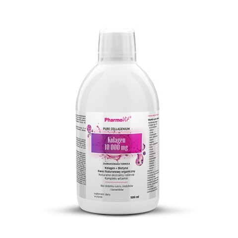 SUPLEMENT DIETY KOLAGEN (10 000 mg) W PŁYNIE BEZGLUTENOWY 500 ml - PHARMOVIT SUPLEMENT DIETY KOLAGEN (10 000 mg) W PŁYNIE BEZGLUTENOWY 500 ml - PHARMOVIT