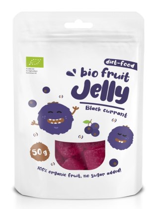 ŻELKI CZARNA PORZECZKA BEZ ŻELATYNY BIO 50 g - DIET-FOOD