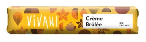 BATON MLECZNA CZEKOLADA Z NADZIENIEM KREM BRULEE BIO 40 g - VIVANI