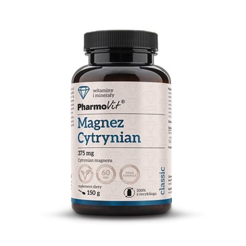 CYTRYNIAN MAGNEZU (2500 mg) PROSZEK BEZGLUTENOWY 150 g - PHARMOVIT (CLASSIC) CYTRYNIAN MAGNEZU (2500 mg) PROSZEK BEZGLUTENOWY 150 g - PHARMOVIT (CLASSIC)