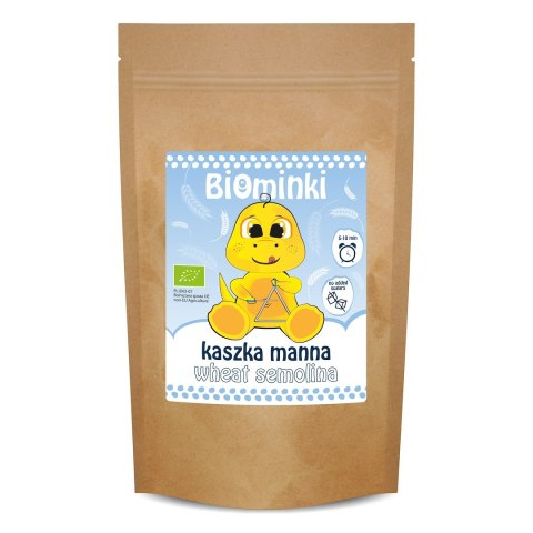 KASZKA MANNA BEZ DODATKU CUKRÓW BIO 200 g - BIOMINKI KASZKA MANNA BEZ DODATKU CUKRÓW BIO 200 g - BIOMINKI