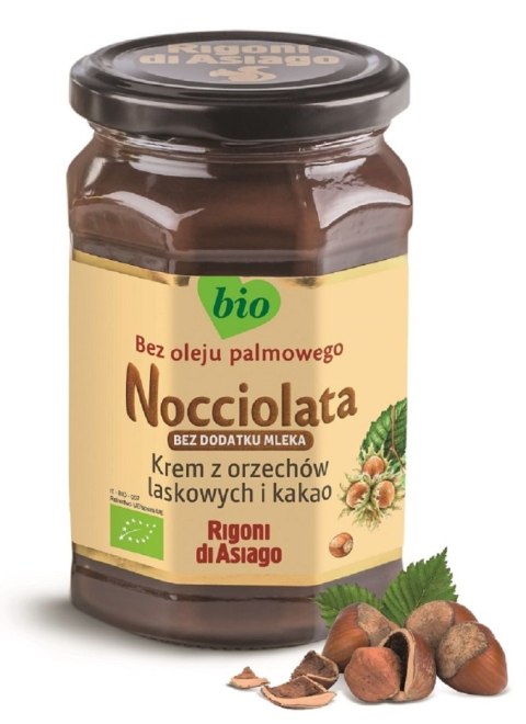 KREM WEGAŃSKI Z ORZECHÓW LASKOWYCH I KAKAO BEZGLUTENOWY BIO 250 g - RIGONI DI ASIAGO (NOCCIOLATA) KREM WEGAŃSKI Z ORZECHÓW LASKOWYCH I KAKAO BEZGLUTENOWY BIO 250 g - RIGONI DI ASIAGO (NOCCIOLATA)