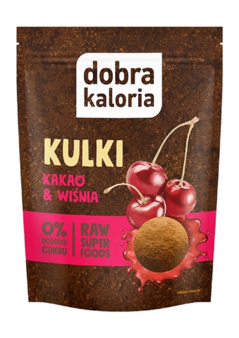 KULKI DAKTYLOWE KAKAO & WIŚNIA BEZ DODATKU CUKRÓW 58 g - DOBRA KALORIA KULKI DAKTYLOWE KAKAO & WIŚNIA BEZ DODATKU CUKRÓW 58 g - DOBRA KALORIA