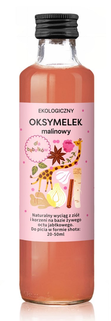 OKSYMELEK MALINOWY DLA BĄBELKÓW BIO 250 ml - DELIKATNA OKSYMELEK MALINOWY DLA BĄBELKÓW BIO 250 ml - DELIKATNA