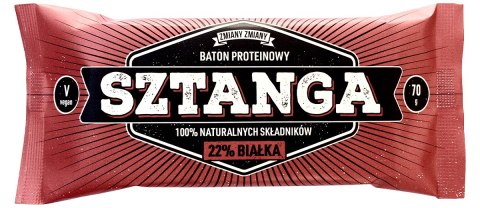 BATON PROTEINOWY Z ORZESZKAMI ZIEMNYMI SZTANGA BEZGLUTENOWY 70 g - ZMIANY ZMIANY BATON PROTEINOWY Z ORZESZKAMI ZIEMNYMI SZTANGA BEZGLUTENOWY 70 g - ZMIANY ZMIANY