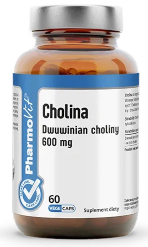 CHOLINA (600 mg) BEZGLUTENOWA 60 KAPSUŁEK - PHARMOVIT (CLEAN LABEL) CHOLINA (600 mg) BEZGLUTENOWA 60 KAPSUŁEK - PHARMOVIT (CLEAN LABEL)