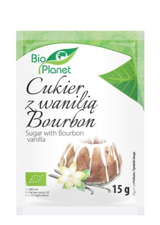 Cukier z wanilią Bourbon BIO 15g, BIO PLANET